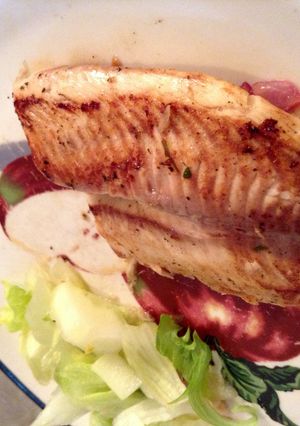 A picture of Fried Tilapia Fillet ( With Lemon & Garlic ).