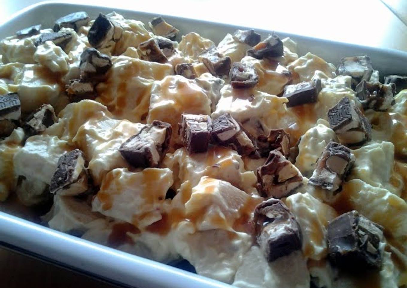 Snickers Carmel Apple Salad (I found this on Facebook)