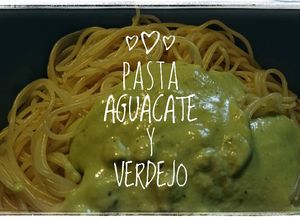 Una foto de Pasta Aguacate y Verdejo