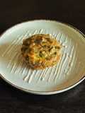 Muffin di piselli e orzo con pecorino e quartirolo