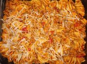 Una foto de fusilli bolognesa