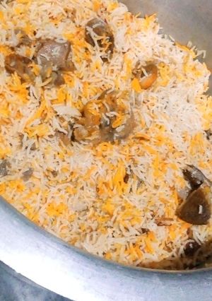 A picture of Memoni Mutton Pulao.
