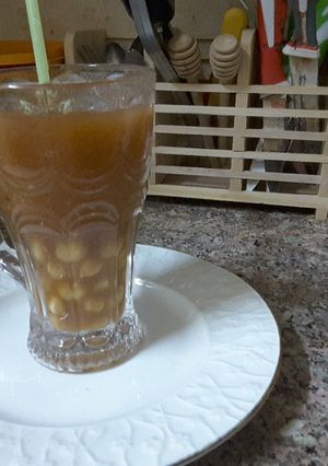 صورة لوصفة مشروب الحمص بطعم جميل