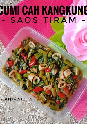 Foto resep Cumi Cah Kangkung Saos Tiram
