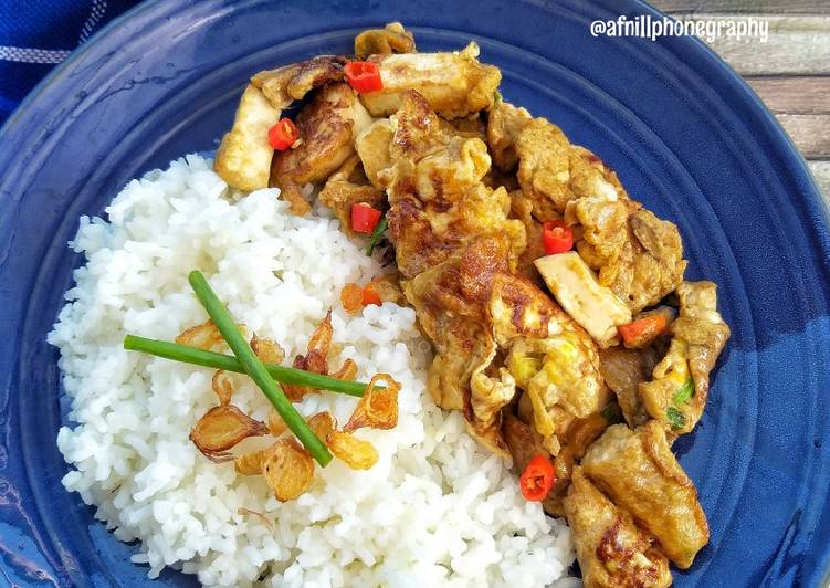 Resep Dadar Orek Tahu ☆Minggu 31☆ yang praktis