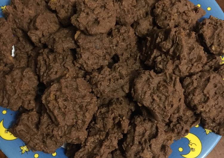 Cara Gampang Membuat Eggless Choco Sereal Cookies (II) Anti Gagal