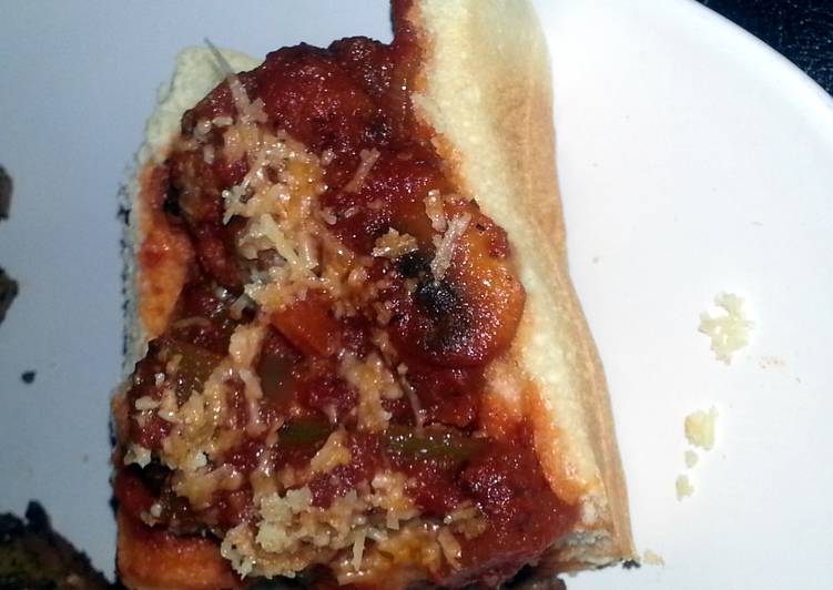 Steps to Prepare Any-night-of-the-week Homemade Meatball Sandwiches