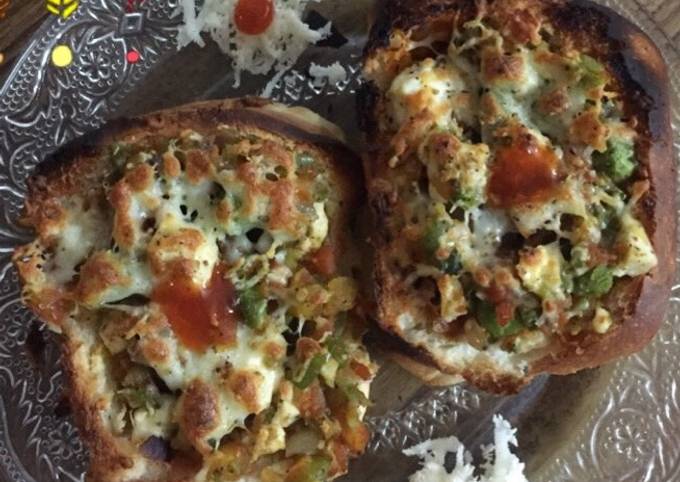 Open pizza burgers