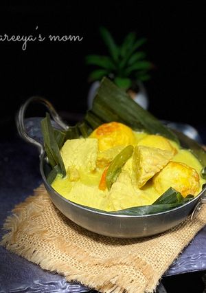 Foto resep Tahu, Tempe & Telur kuah santan