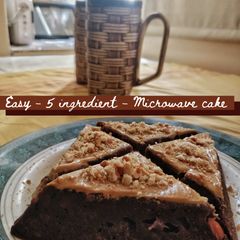 Easy 5 Ingredient Microwave Cake A picture of Easy 5 Ingredient Microwave Cake.