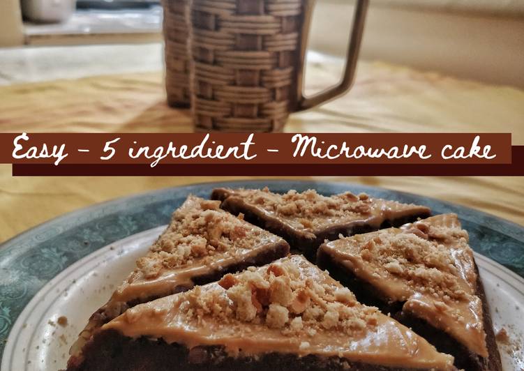 Easy 5 Ingredient Microwave Cake