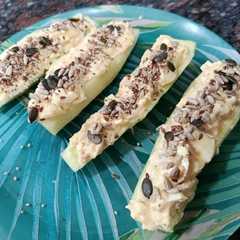 Una foto de Pepinos rellenos