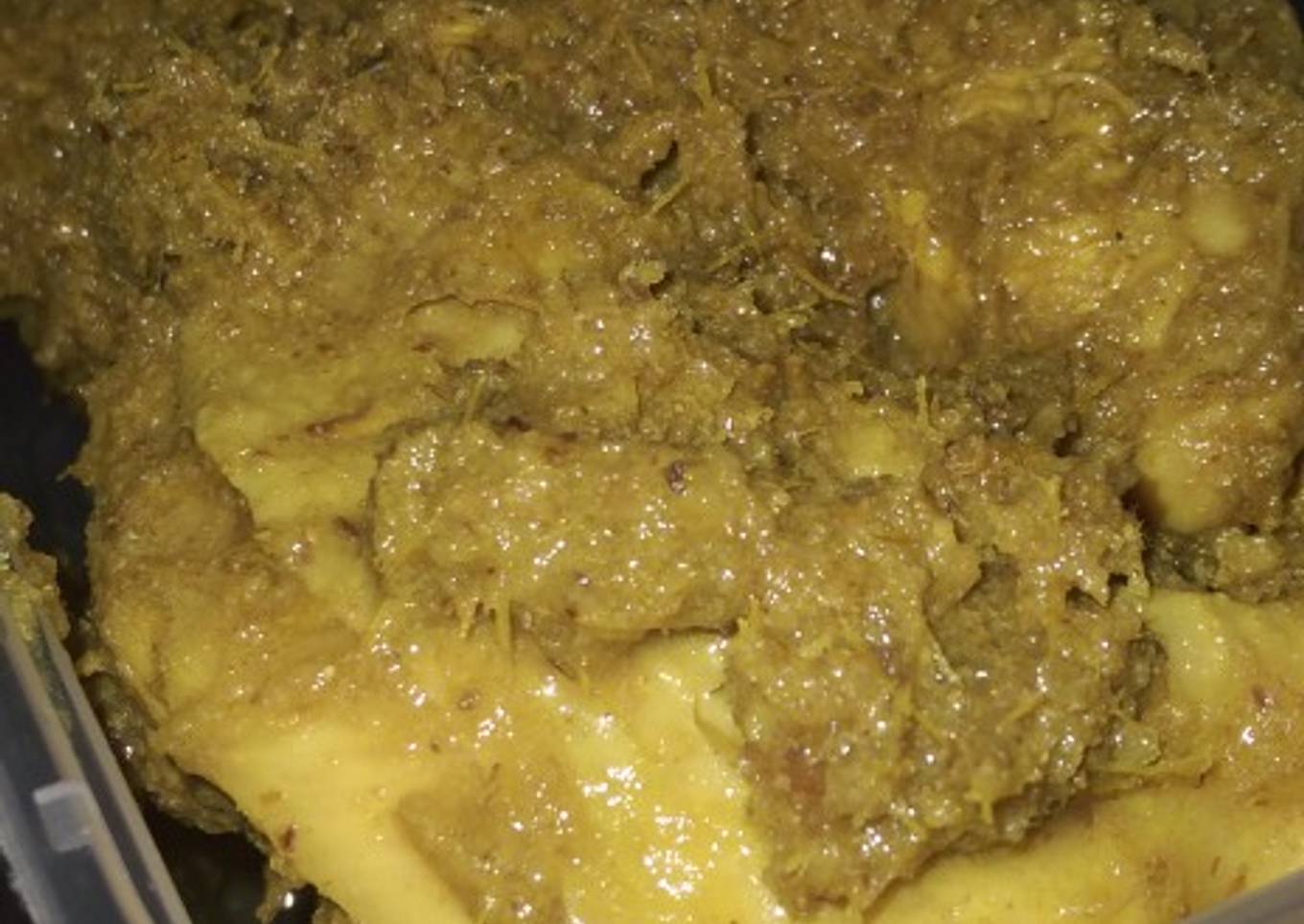 Ungkep ayam praktis (pakai racik ayam goreng)