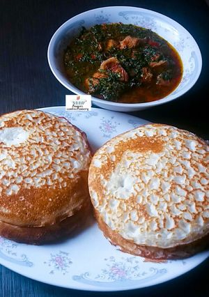 A picture of Sinasir (Rice pancake).