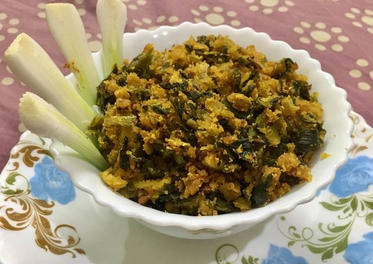 Green pyaz ki sabzi