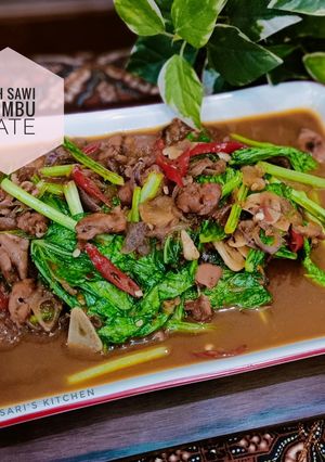 Foto resep Cah Sawi Bumbu Sate