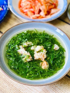 Hình của món Canh Cải Rổ Nấu Tôm.
