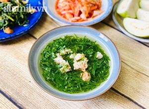 Hình của món Canh Cải Rổ Nấu Tôm.