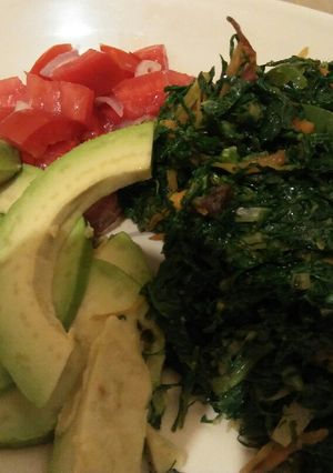 A picture of Fried sukuma.