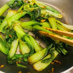 Bok Choy Stir-fry A picture of Bok Choy Stir-fry.