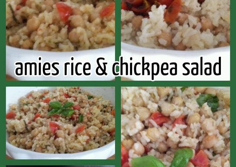 Step-by-Step Guide to Make Super Quick Homemade AMIEs RICE &amp; CHICKPEA Salad
