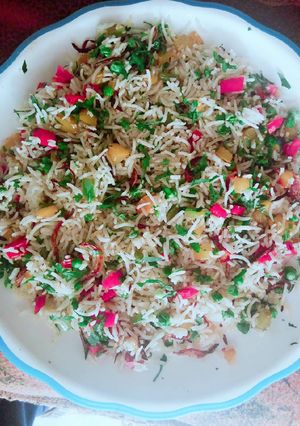 A picture of Colour full pulao.