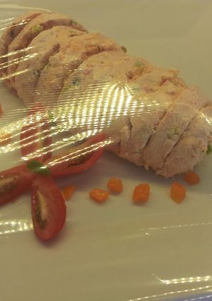 Una foto de Queso crema con sobrasada