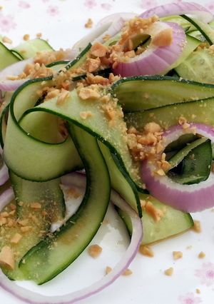 A picture of Cucumber Salad Top Peanut.