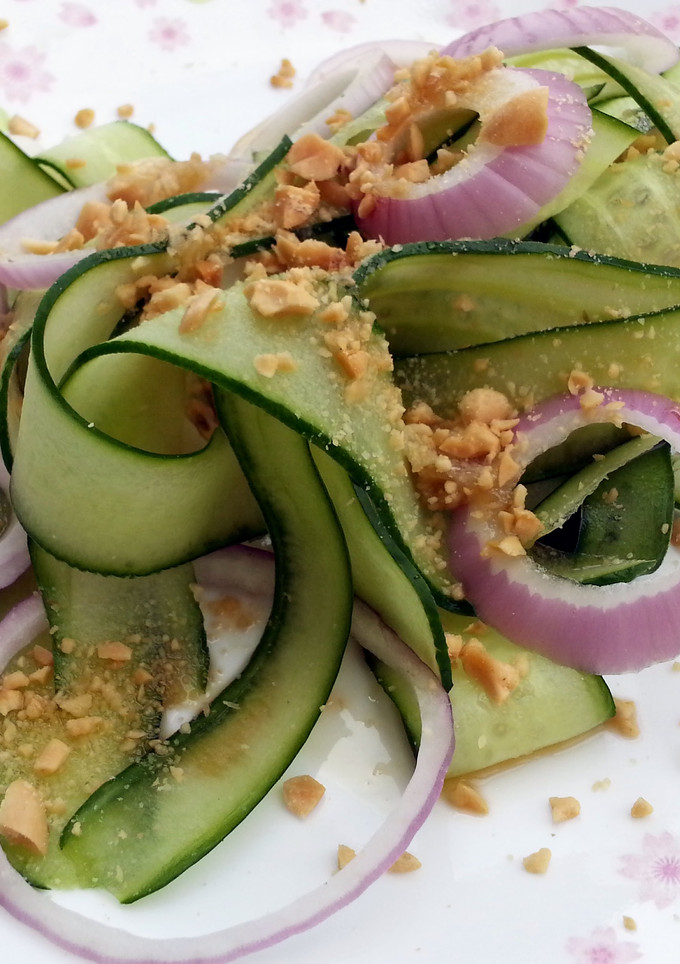 A picture of Cucumber Salad Top Peanut.