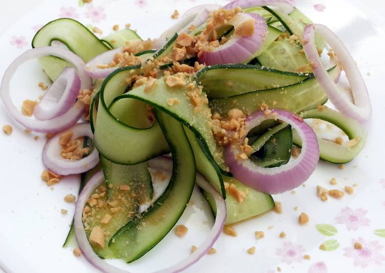 Recipe of Super Quick Homemade Cucumber Salad Top Peanut