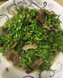 Hoa thiên lý xào lòng mề