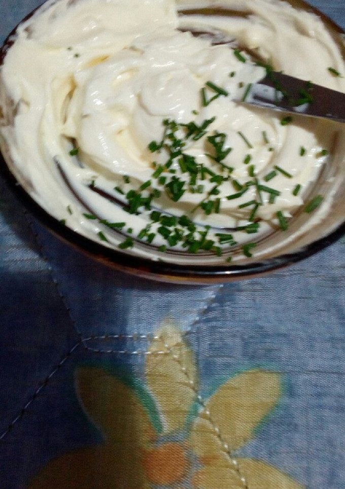Una foto de Queso philadelphia con ciboulette
