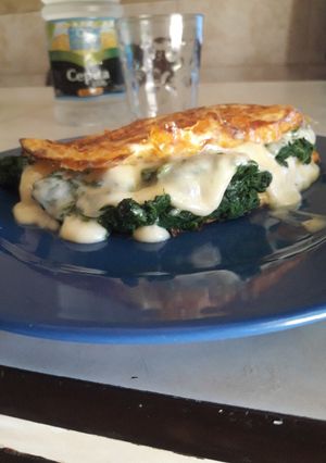 Una foto de Omellette de vegetales saludable