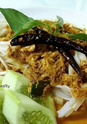 รูปของ ขนมจีน น้ำยาปู》ง่ายมากเลย