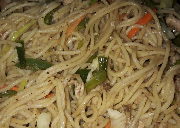 Simple Way to Make Perfect Chicken Smoked Chowmein Cooking Basics for Newbies