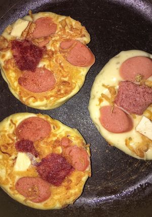 Hình của món Pancake mặnn.