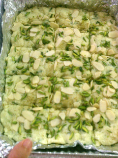 A picture of Indian sweet dessert Barfi.
