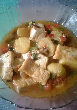 Foto resep Semur kentang tahu