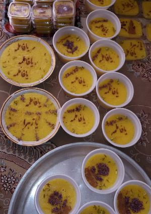 عکسی از دستور شله زرد نذری