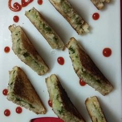 Stuffed Potato Tava Toast Sandwiches A picture of Stuffed Potato Tava Toast Sandwiches.
