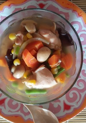 Foto resep Soup Ayam Jamur