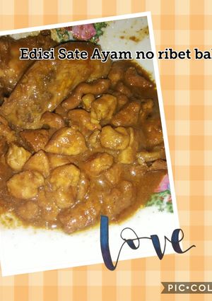 Foto resep Sate Ayam no ribet Bakar
