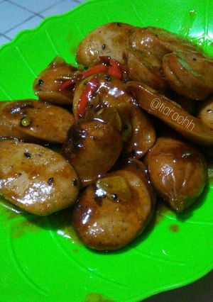 Foto resep Sosis lada hitam