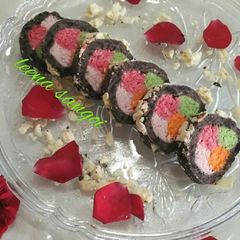 A picture of Rainbow Cassatta sandesh.