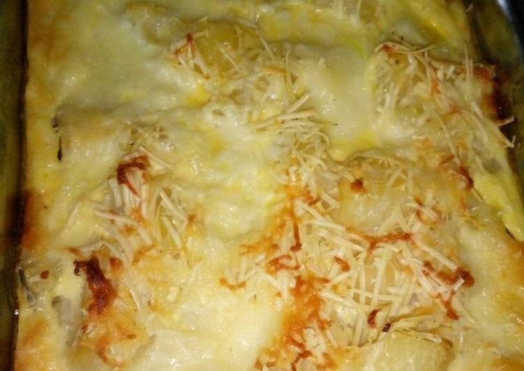 Bagaimana Membuat "milk chesse potato baked", Bisa Manjain Lidah