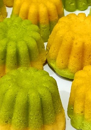 Foto resep *BOLU SUSU LABU KUNING LAPIS PANDAN*