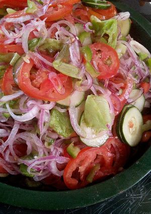 A picture of Kachumbari.