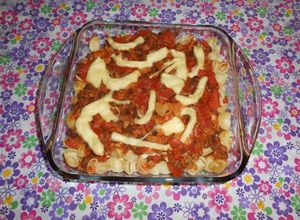 Una foto de Pasta con boloñesa vegana