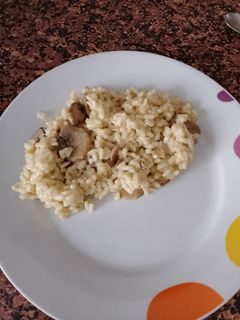 Una foto de Risotto de champiñones