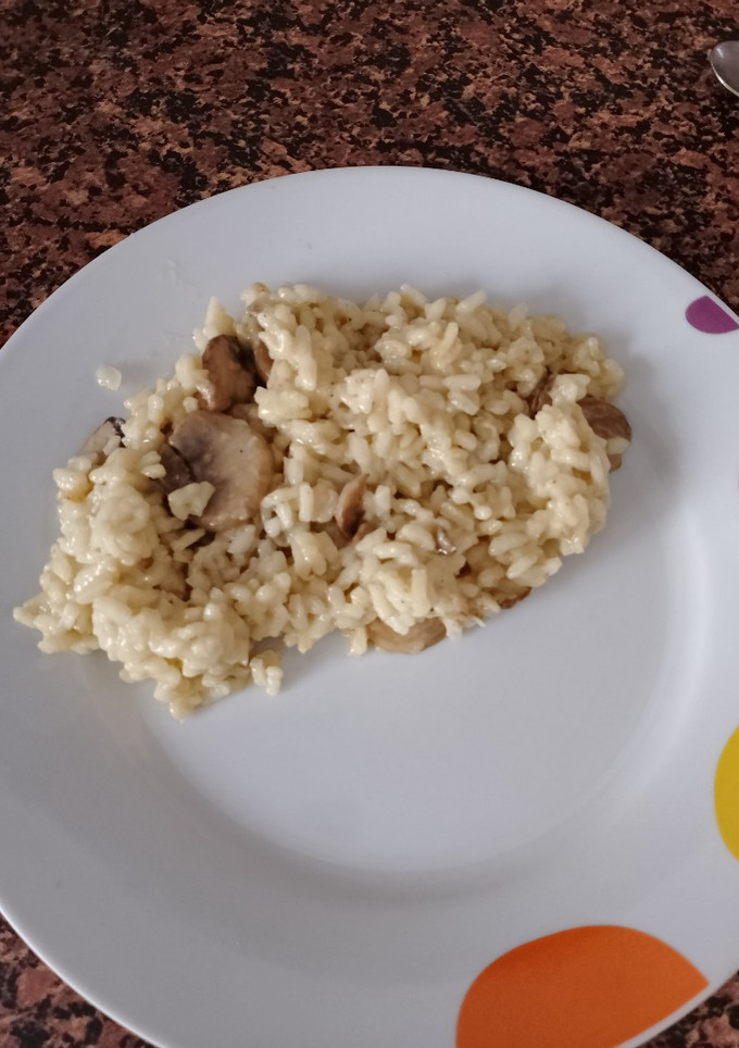 Una foto de Risotto de champiñones